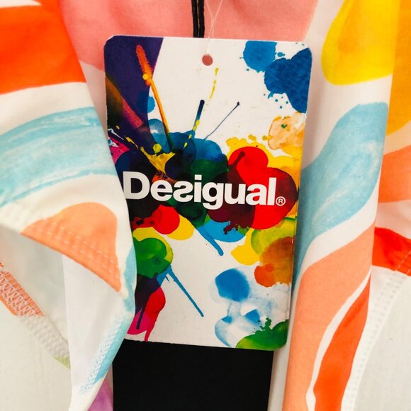 Desigual Women's Biki Arte One-Piece Swimsuit Size S Multicolor Abstract Print - Picture 6 of 8